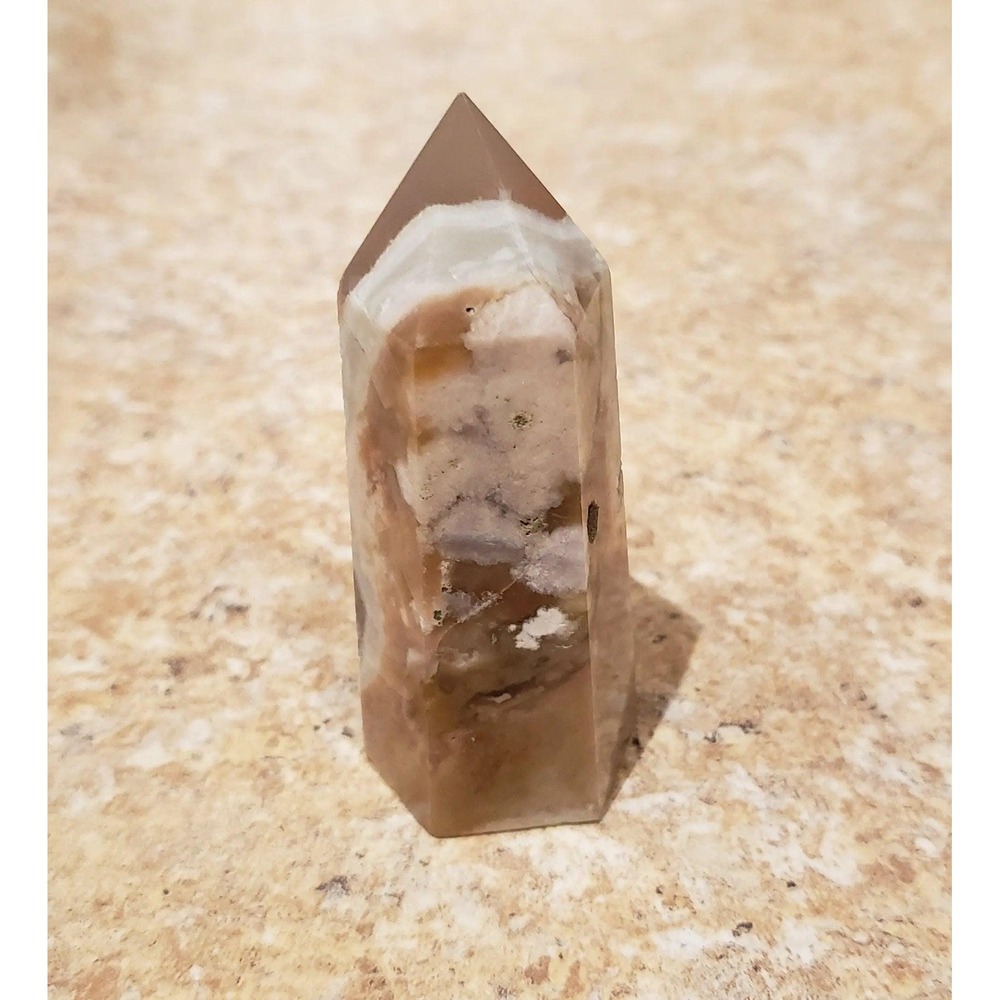 Flower Agate Tower 78mm